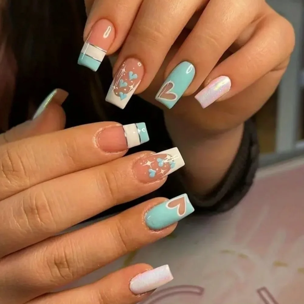 24 Pieces Fake Press On Nails